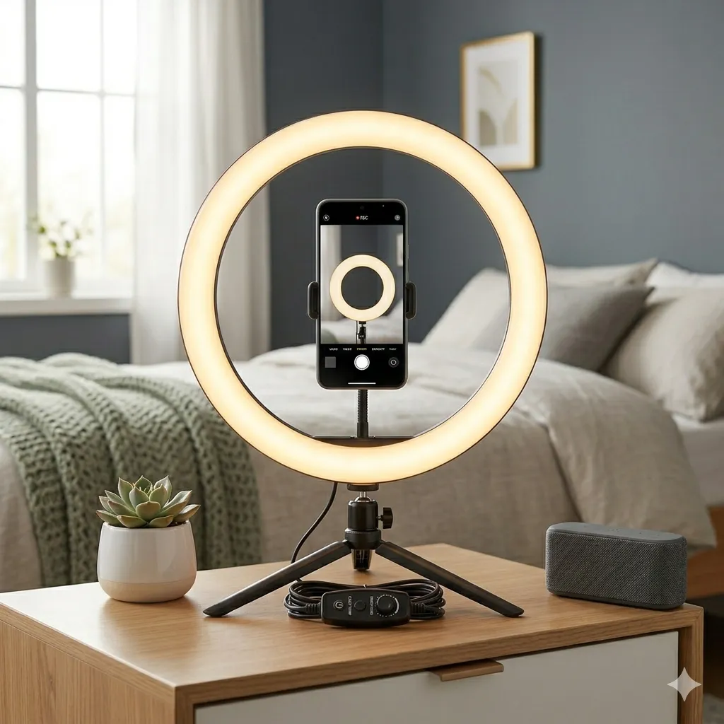 Aro de Luz LED con Trípode (26cm)